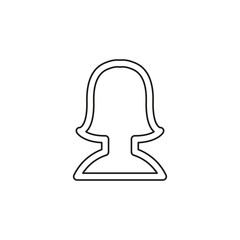 Avatar silhouette icon - vector user profile