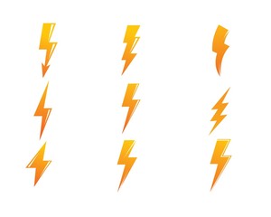 flash thunder bolt illustration vector