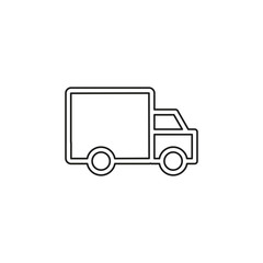Fototapeta premium Delivery truck icon isolated