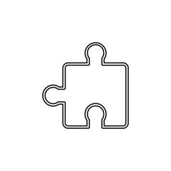 vector puzzle piece illustration - jigsaw