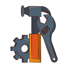 engineering construction factory industry cartoon