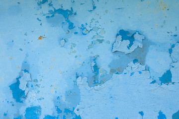 old rusty blue zinc grunge texture background