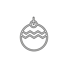 Christmas decorations icon. Logo element
