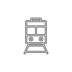 railway icon - vector train - rail station