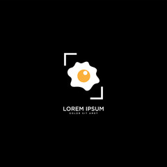 Egg Code Design Vector, Food Simple Vector