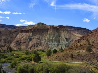 Spring at Cathedral Rock in the Sheep Rock Unit of the John Day Fossil Beds National Monument