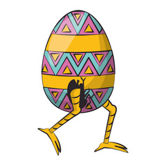 Obraz premium easter happy tradition celebration cartoon