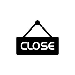 Open Close hanging icon vector symbol illustration