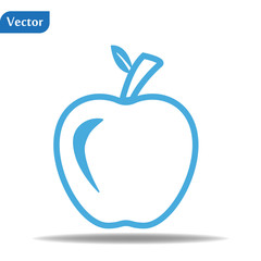 Apple vector icon. Apple fruit illustration icon. Web design vector logo. Apple isolated on background