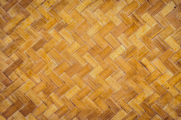 Old bamboo weave texture pattern