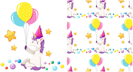 Seamless design pattern isolated on white