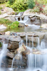 Fototapeta na wymiar blurred waterfall