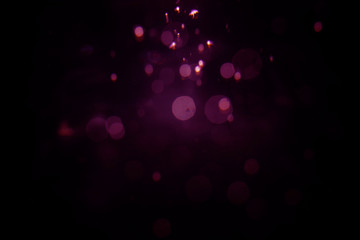 Abstract blur bokeh  on black