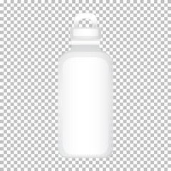 Product design template of water bottle with no graphic