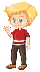 Cute happy smiling child isolated on white background