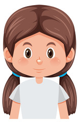 Cirl girl with blank expression