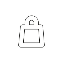 dumbell icon, vector gym barbell