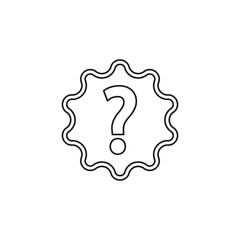 Question mark sign icon. Help symbol. FAQ