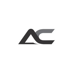 Letter AC logo design vector