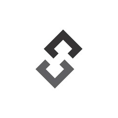 Letter SH logo design vector
