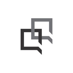 Letter QQ logo design vector