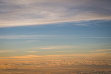 Beautiful sky and clouds before sunset
