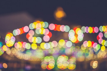 blur of light at carnival festival night market