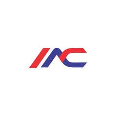 Letter MC logo design vector