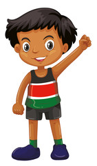 Cute happy smiling child isolated on white background