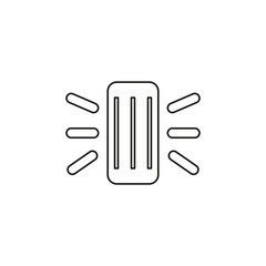 smart assistant concept line icon.