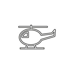 helicopter icon, vector copter