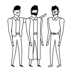 Isolated avatar men vector design