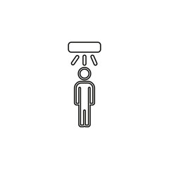 Motion sensor icon. element. motion sensor