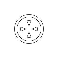 crosshairs icon - vector target aim, sniper