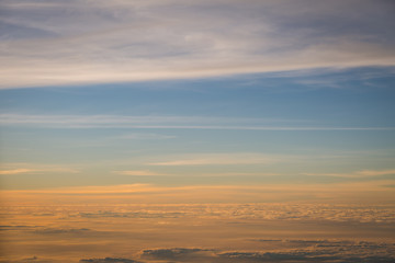 Beautiful sky and clouds before sunset