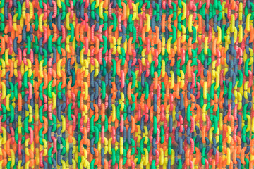 Fototapeta na wymiar Colorful plastic chain