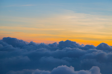 Beautiful sky and clouds before sunset
