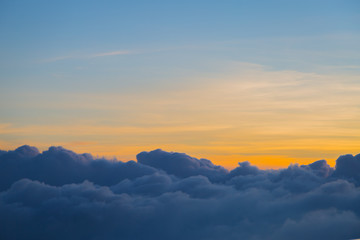 Beautiful sky and clouds before sunset