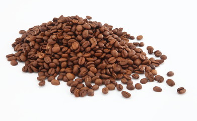 coffee beans isolated on white background