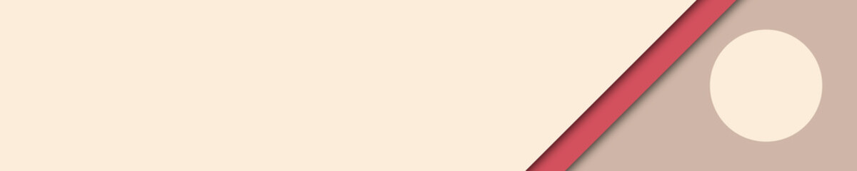 elegant banner beige, brown and red colors for website