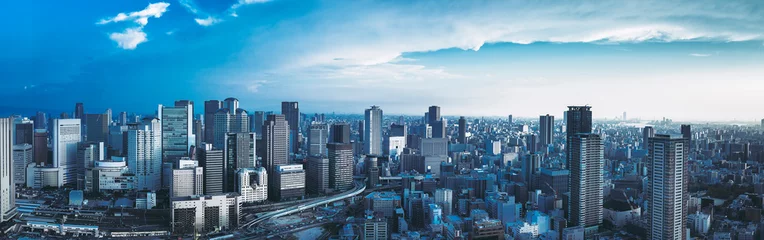 Foto op Canvas Osaka / stadsgezicht / panorama © beeboys