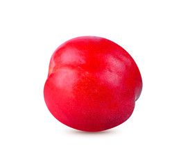 Fresh nectarine on white background