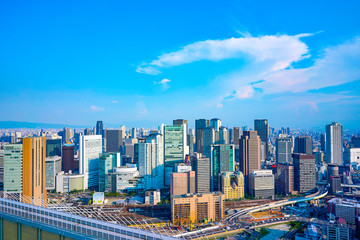Fototapeta premium 大阪・都市風景