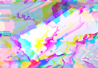 Fototapeta na wymiar Abstract background with vibratn colorful ripple with color shift
