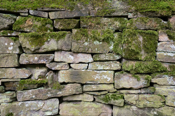 Dry stone wall, Cheshire, UK
