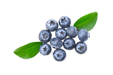 Fresh Blueberry on white background