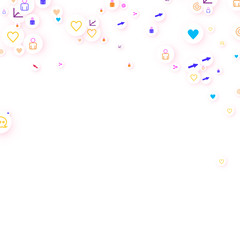 Social media marketing, Communication concept.