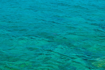 Fototapeta na wymiar Beautiful mediterranean waves sea, Cyprus