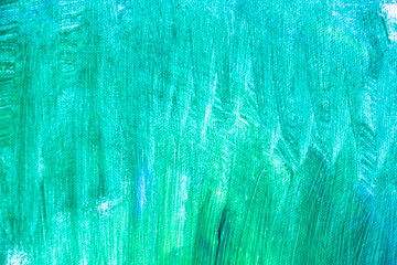 Paint painting texture, abstract green background, grunge style
