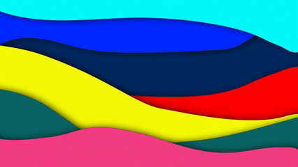 Abstract background of wave in colors